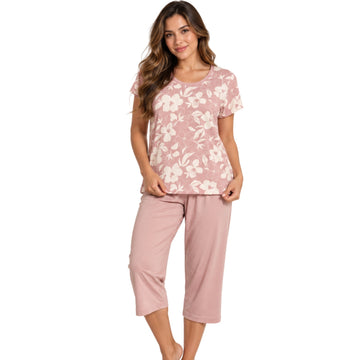 Pijama Pescador Viscolycra Estapado Rose