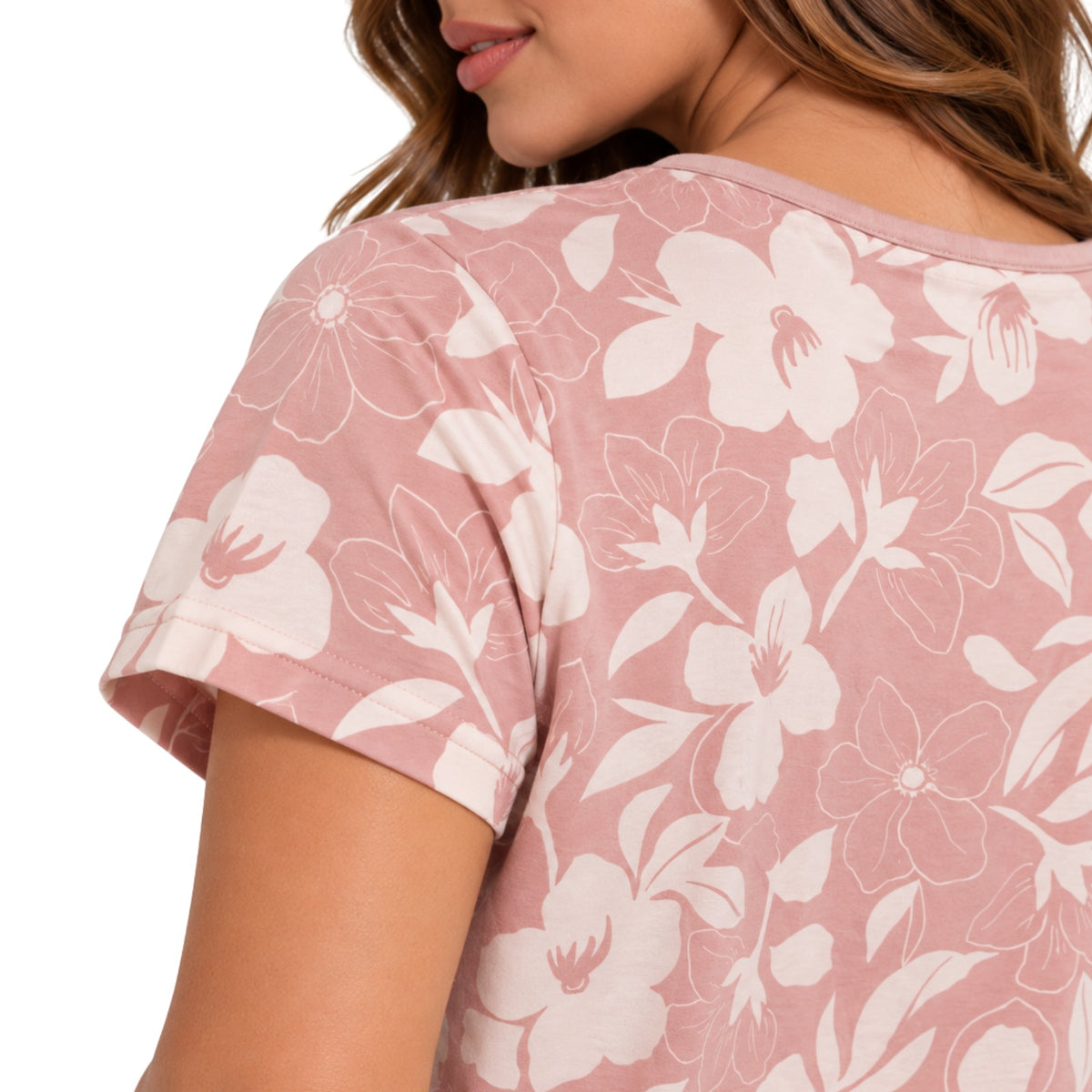 Pijama Pescador Viscolycra Estapado Rose