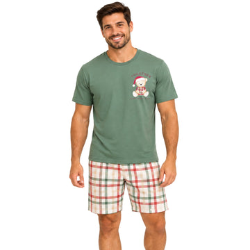 Pijama Masculino de Verão Natal