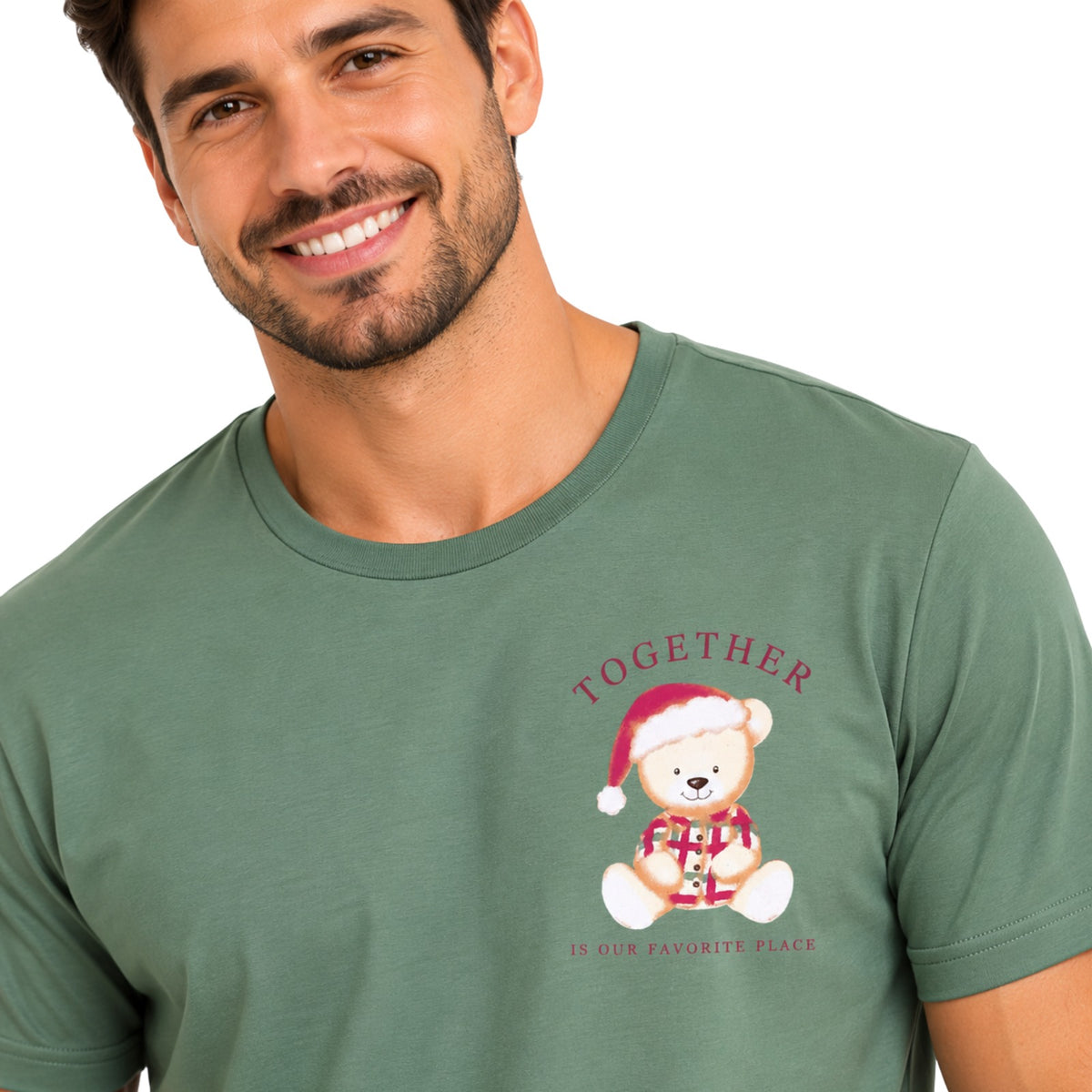 Pijama Masculino de Verão Natal