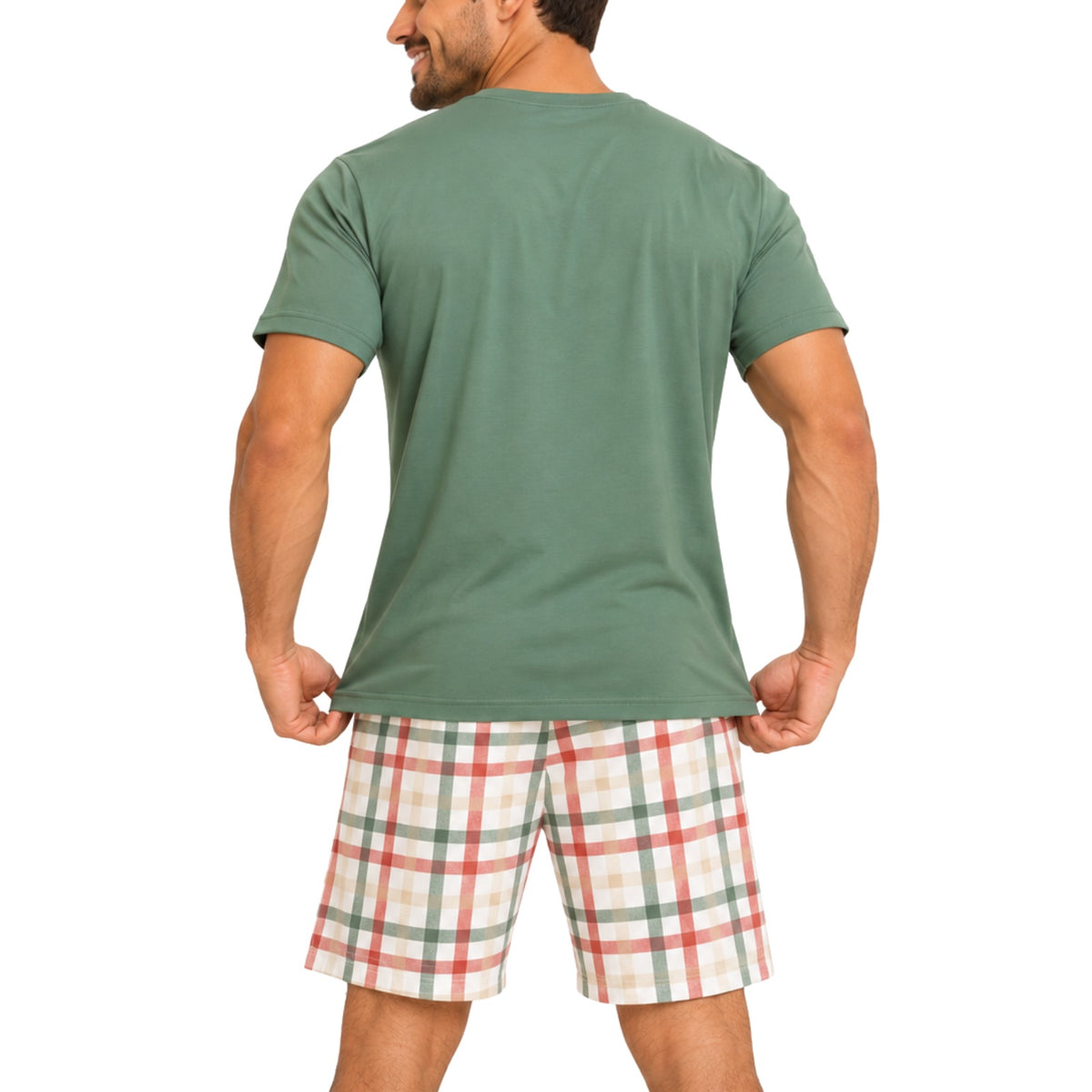 Pijama Masculino de Verão Natal