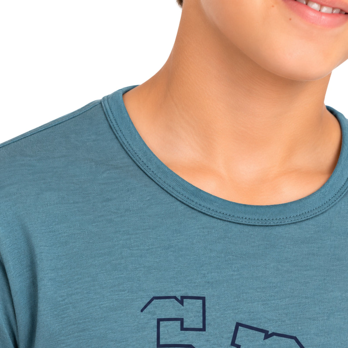 Pijama Masculino Juvenil Mescla Sport Verde Estonado