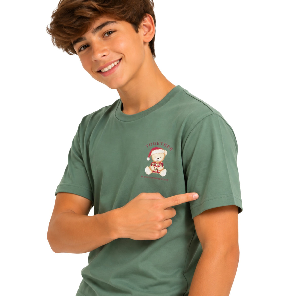 Pijama Masculino Infantil de Verão Natal