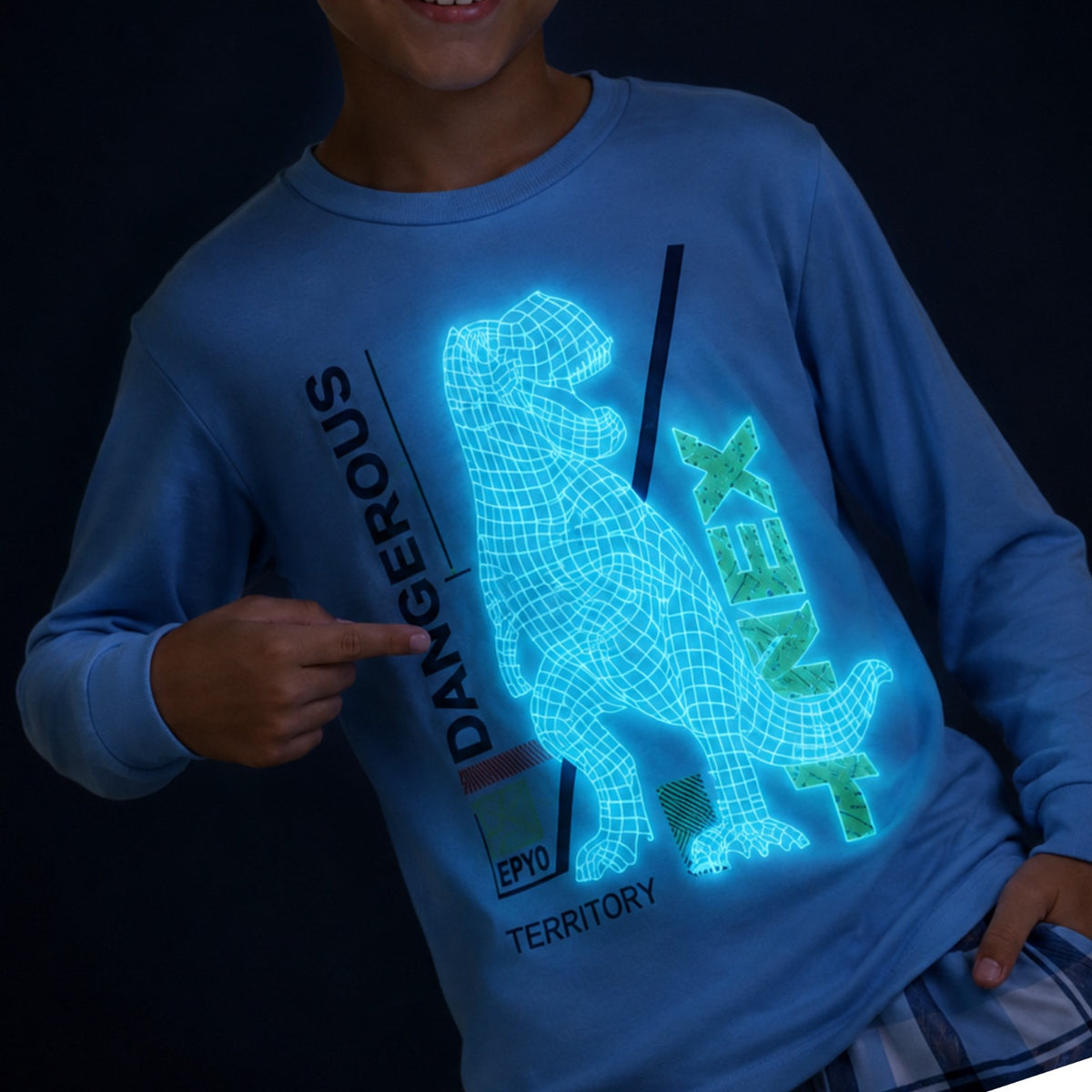 Pijama Masculino Juvenil Longo Algodao Dangeroux