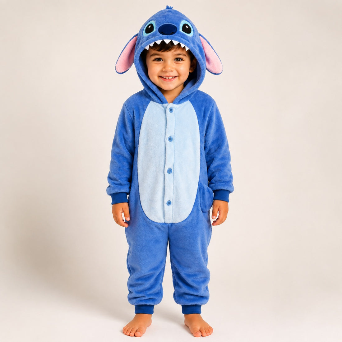 Pijama Macacao Kigurumi Stitch Infantil